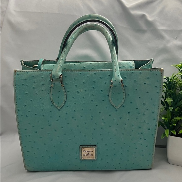 Dooney & Bourke Handbags - Dooney & Bourke Aqua Textured Tote